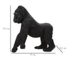 Mauro Ferretti Decoratiune din polirasina, Gorilla Small Negru, L35xl21,5xH37,5 cm