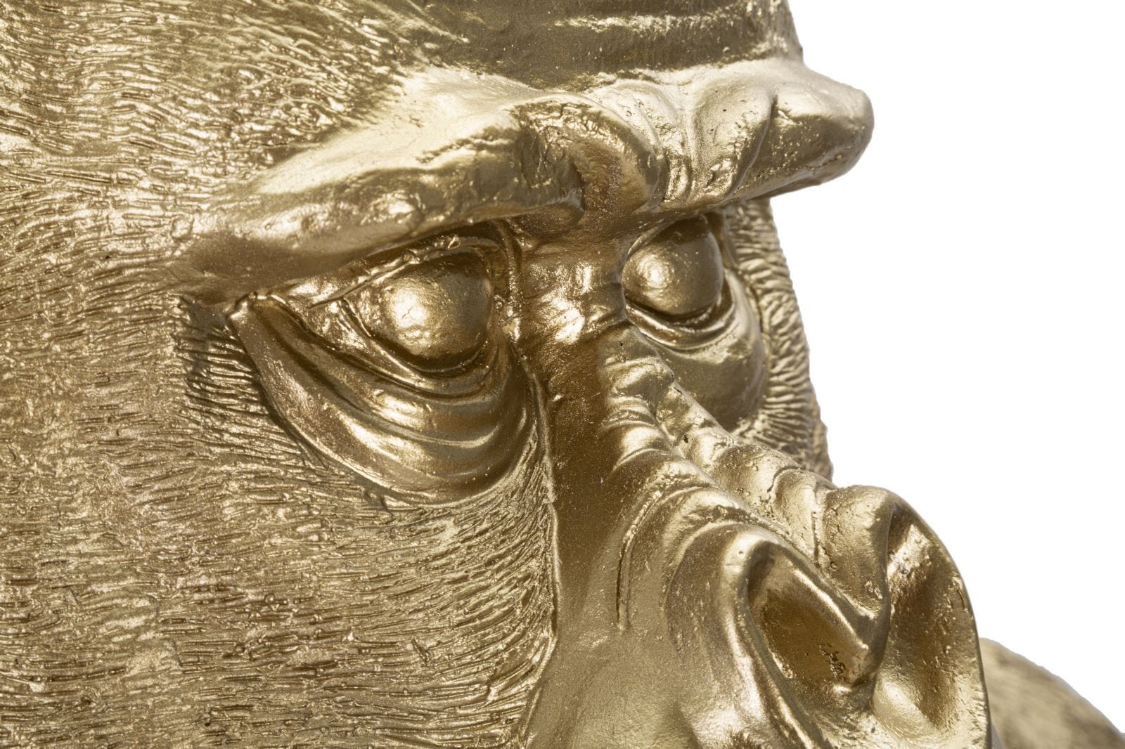 Mauro Ferretti Decoratiune din polirasina, Gorilla Tall Auriu, L64xl53xH82 cm