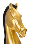 Mauro Ferretti Decoratiune din polirasina, Horse Glam Tall Auriu / Negru, Ø18,5xH50 cm