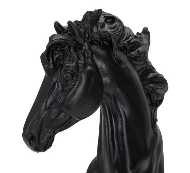 Mauro Ferretti Decoratiune din polirasina, Horse Small Negru / Auriu, L14xl11xH27 cm