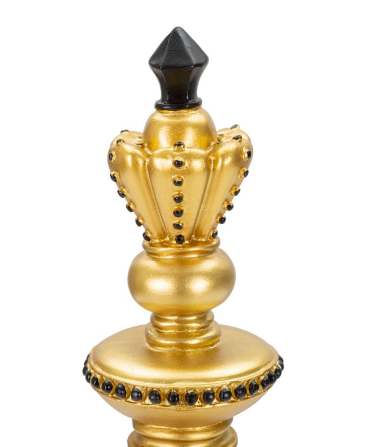 Decoratiune din polirasina, King Glam Auriu / Negru, Ø11xH32,5 cm (2)
