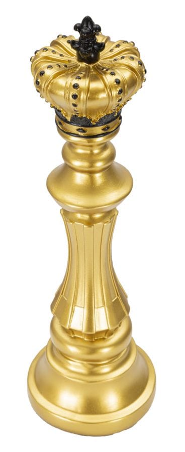 Decoratiune din polirasina, King Glam Medium Auriu / Negru, Ø13xH40,5 cm (1)