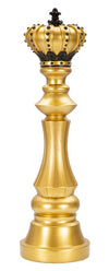 Mauro Ferretti Decoratiune din polirasina, King Glam Tall Auriu / Negru, Ø14xH50 cm
