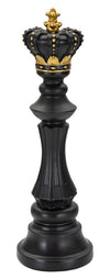 Mauro Ferretti Decoratiune din polirasina, King Medium Negru / Auriu, Ø13xH40,5 cm