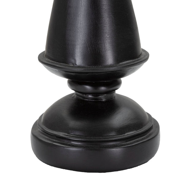 Decoratiune din polirasina, King Small Negru / Auriu, Ø11xH32,5 cm (3)