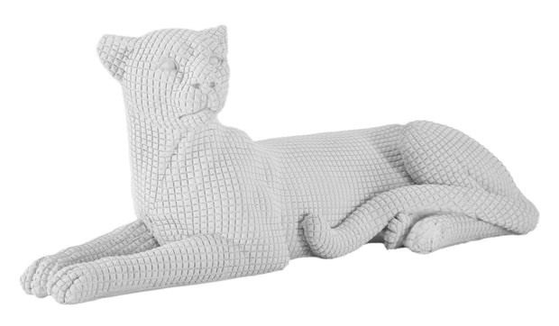 Mauro Ferretti Decoratiune din polirasina, Leopard Alb, L38xl12,5xH15,3 cm