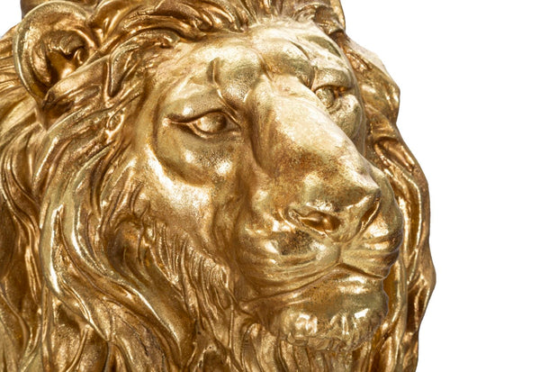 Mauro Ferretti Decoratiune din polirasina, Lion Auriu, L67xl36,5xH80 cm