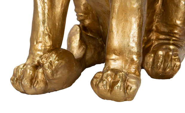 Mauro Ferretti Decoratiune din polirasina, Lion Auriu, L67xl36,5xH80 cm