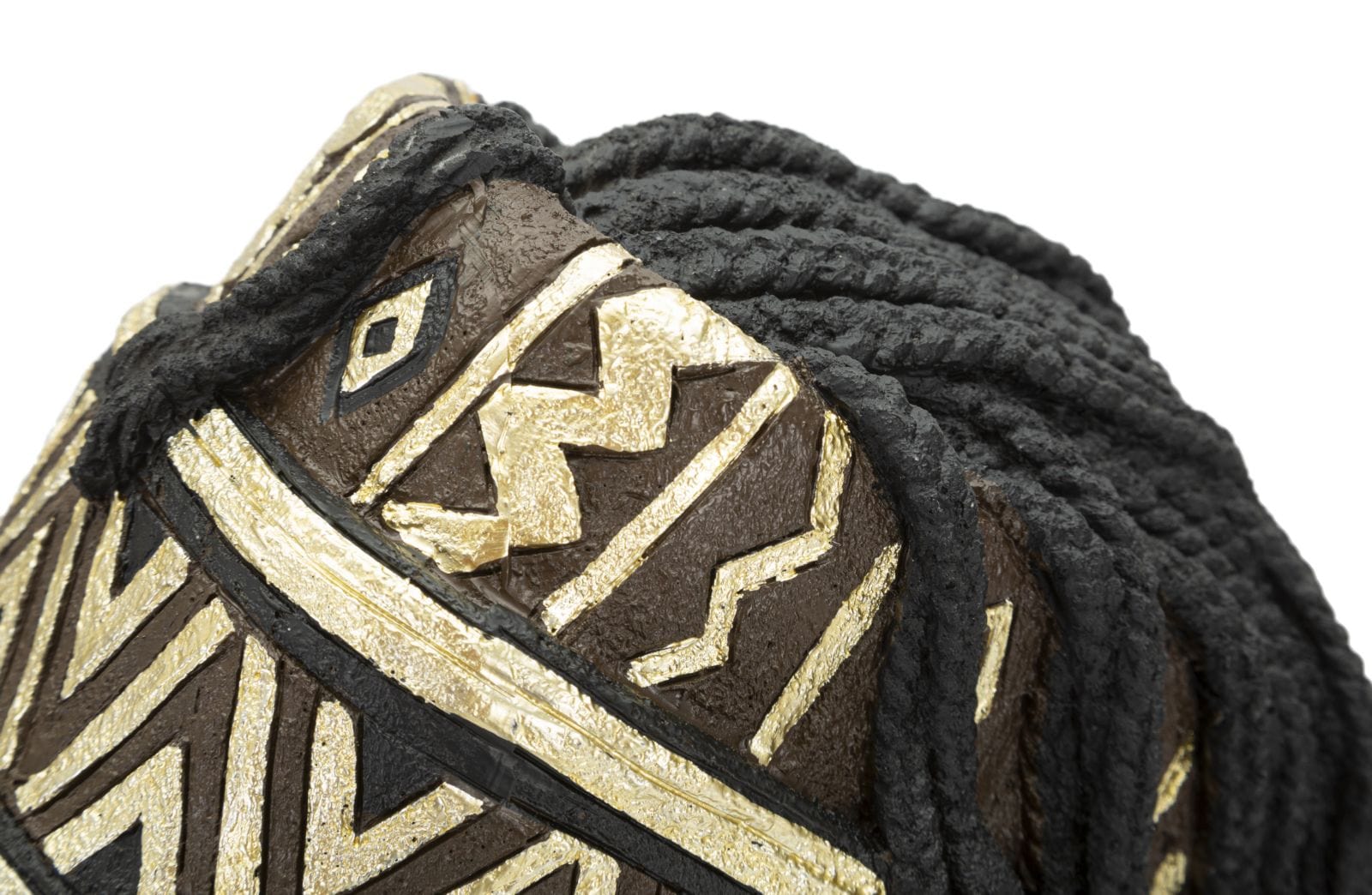 Decoratiune din polirasina, Massai Woman Cup Negru / Auriu, L21,5xl27,5xH45 cm (4)