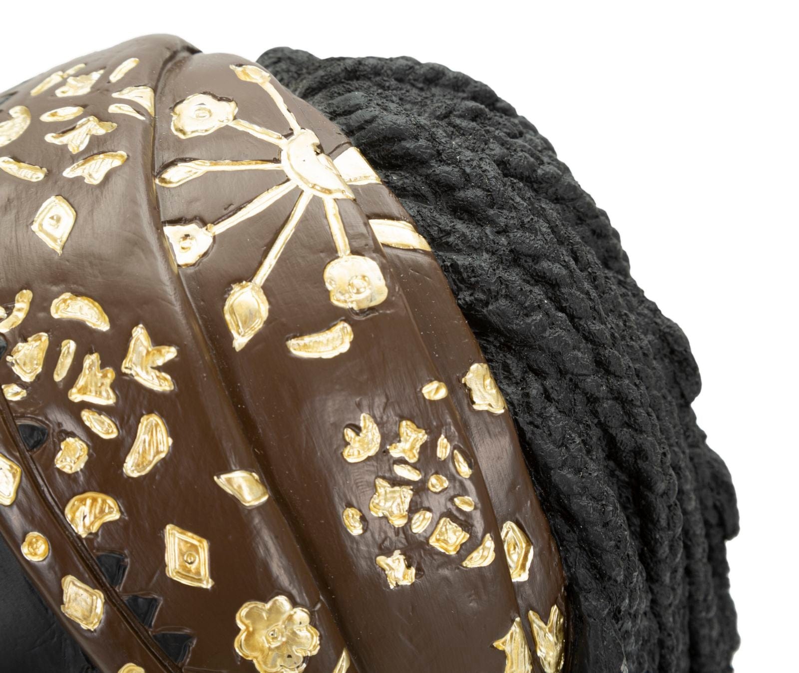 Decoratiune din polirasina, Massai Woman Negru / Auriu, L19xl18,5xH30 cm (4)