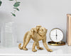 Mauro Ferretti Decoratiune din polirasina, Monkey Mom Auriu, L29,5xl11,5xH18,5 cm