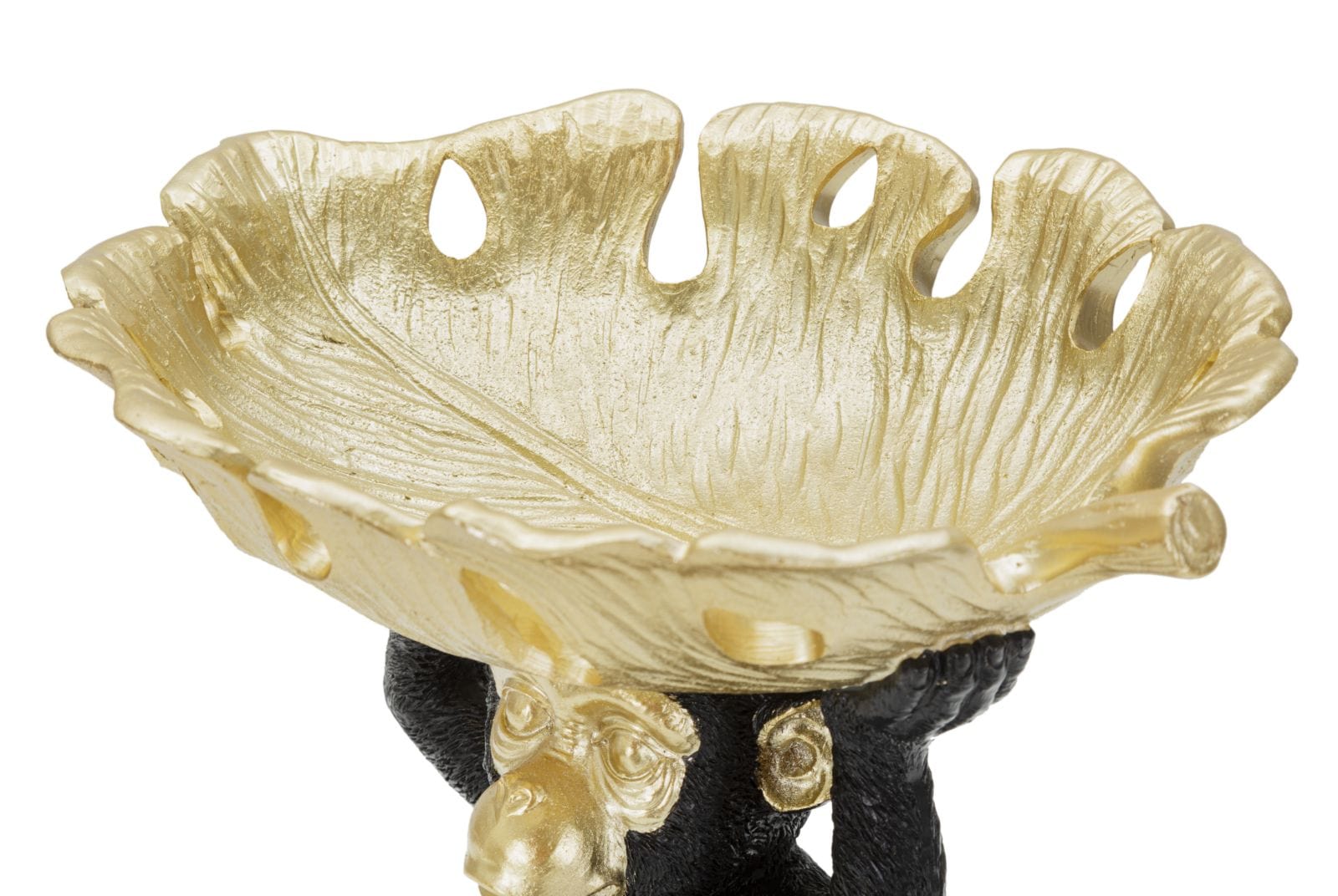 Decoratiune din polirasina, Monkey Negru / Auriu, L25,2xl21xH24 cm (3)