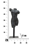 Mauro Ferretti Decoratiune din polirasina, Museum Woman Negru, L19xl17xH50 cm