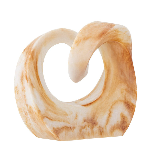 Decoratiune din polirasina, Swirl Maro, L18xl8,5xH16,5 cm (2)