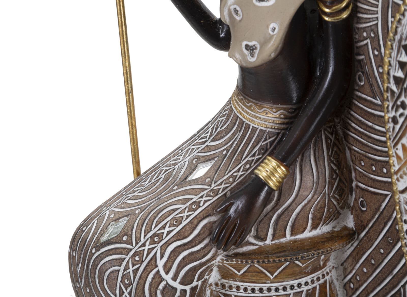 Mauro Ferretti Decoratiune din polirasina, Tribal Masai Family Multicolor, L16,5xl11,5xH38 cm