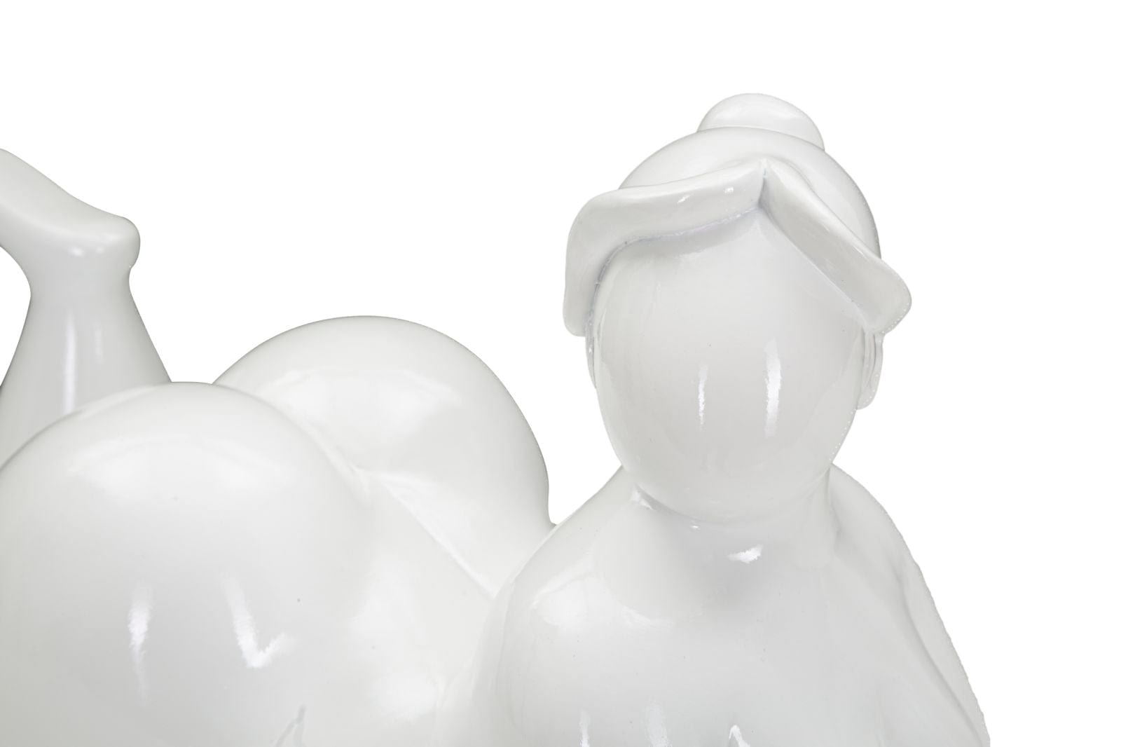 Decoratiune din polirasina, Women Yoga Relax Alb, L32xl16xH16 cm (3)