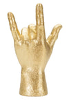 Mauro Ferretti Decoratiune din polirasina, Yeah Hand Auriu, L14,5xl7xH23 cm