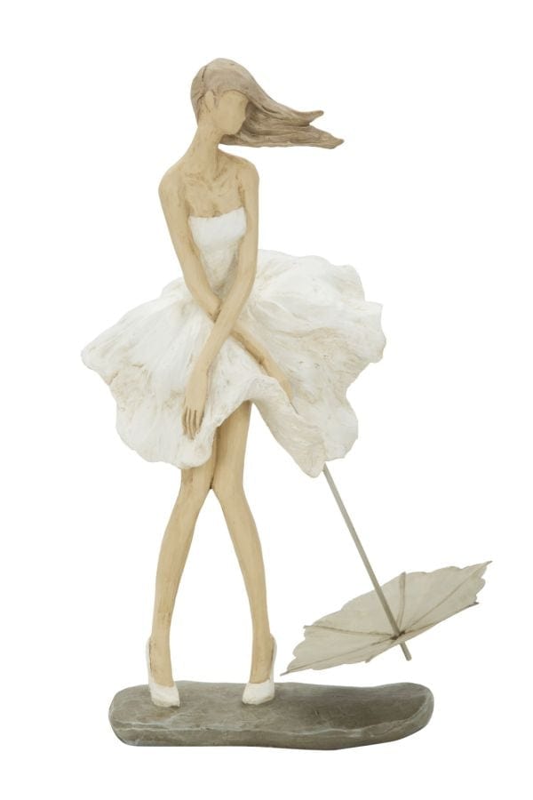 BFSummer Decoratiune din rasina Donna Natural, l18xA11xH31 cm