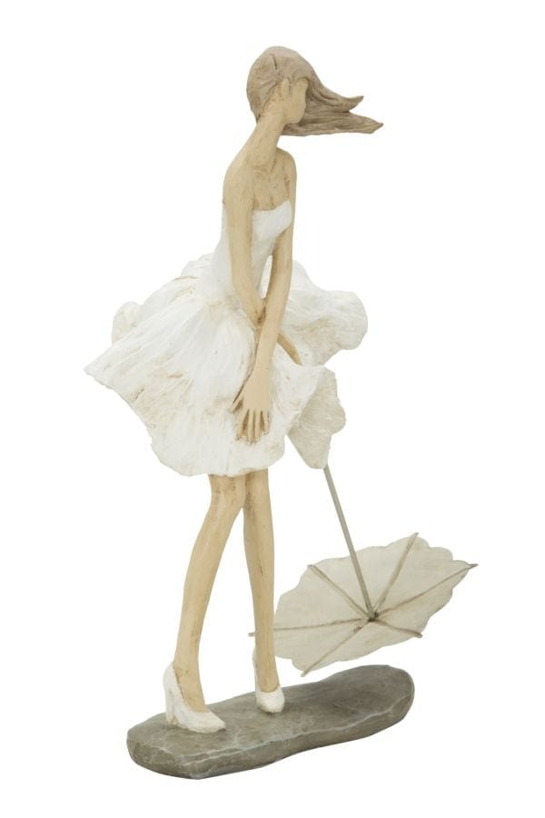 BFSummer Decoratiune din rasina Donna Natural, l18xA11xH31 cm