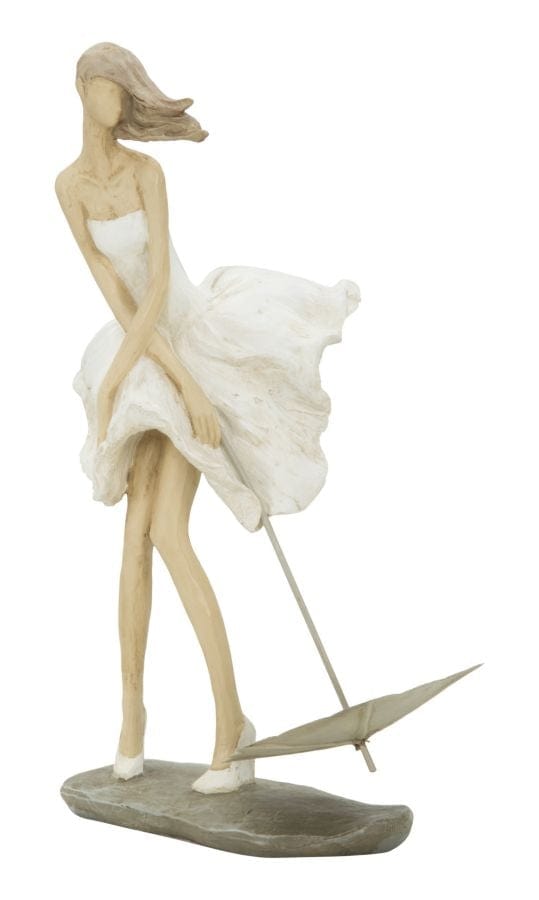 BFSummer Decoratiune din rasina Donna Natural, l18xA11xH31 cm