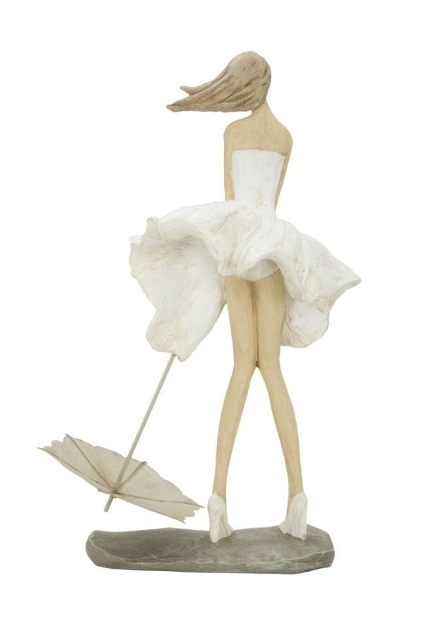 BFSummer Decoratiune din rasina Donna Natural, l18xA11xH31 cm