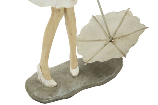 BFSummer Decoratiune din rasina Donna Natural, l18xA11xH31 cm