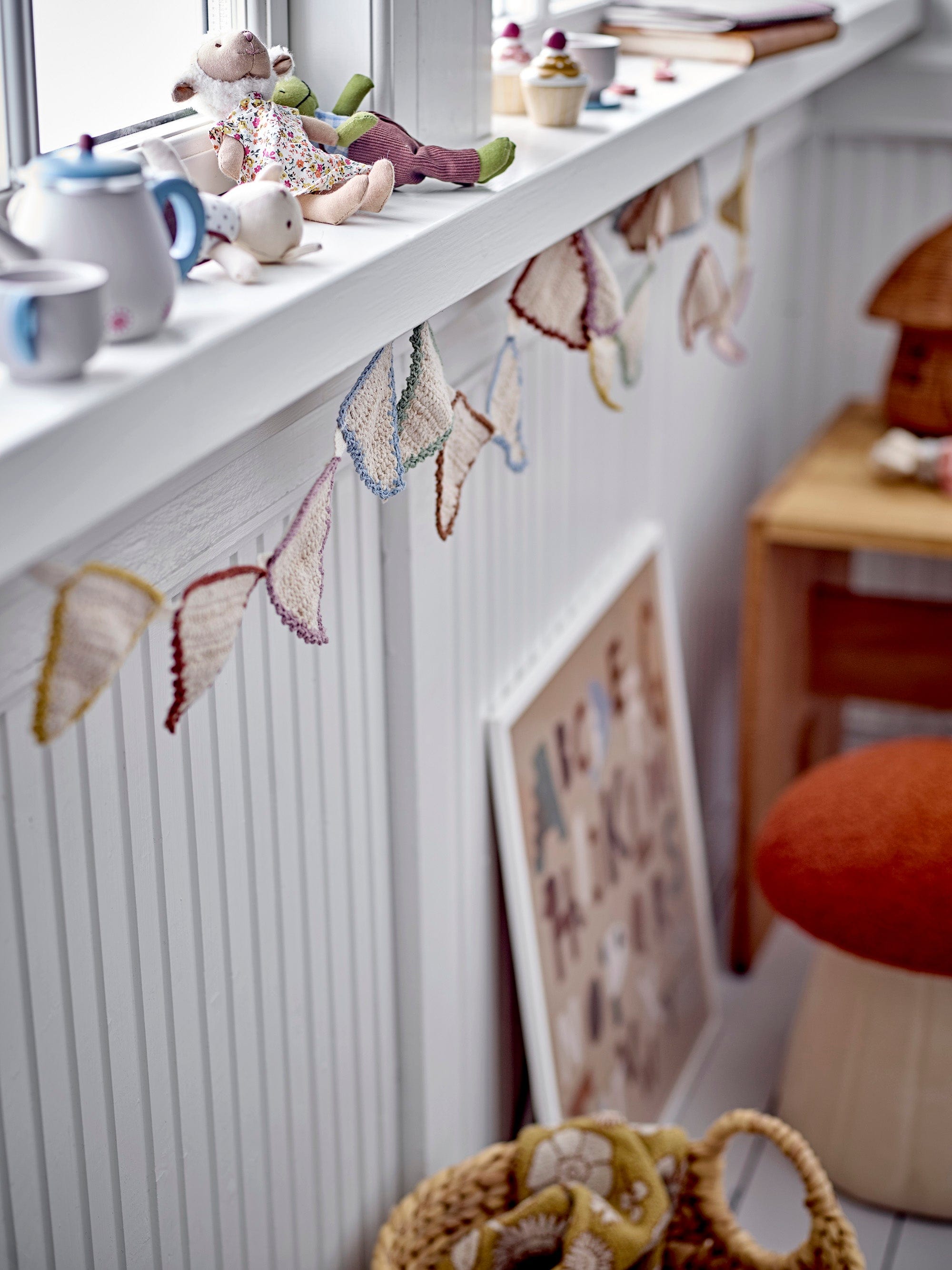 Decoratiune din textil, Celestine Natural, L180xl9xH5 cm (1)