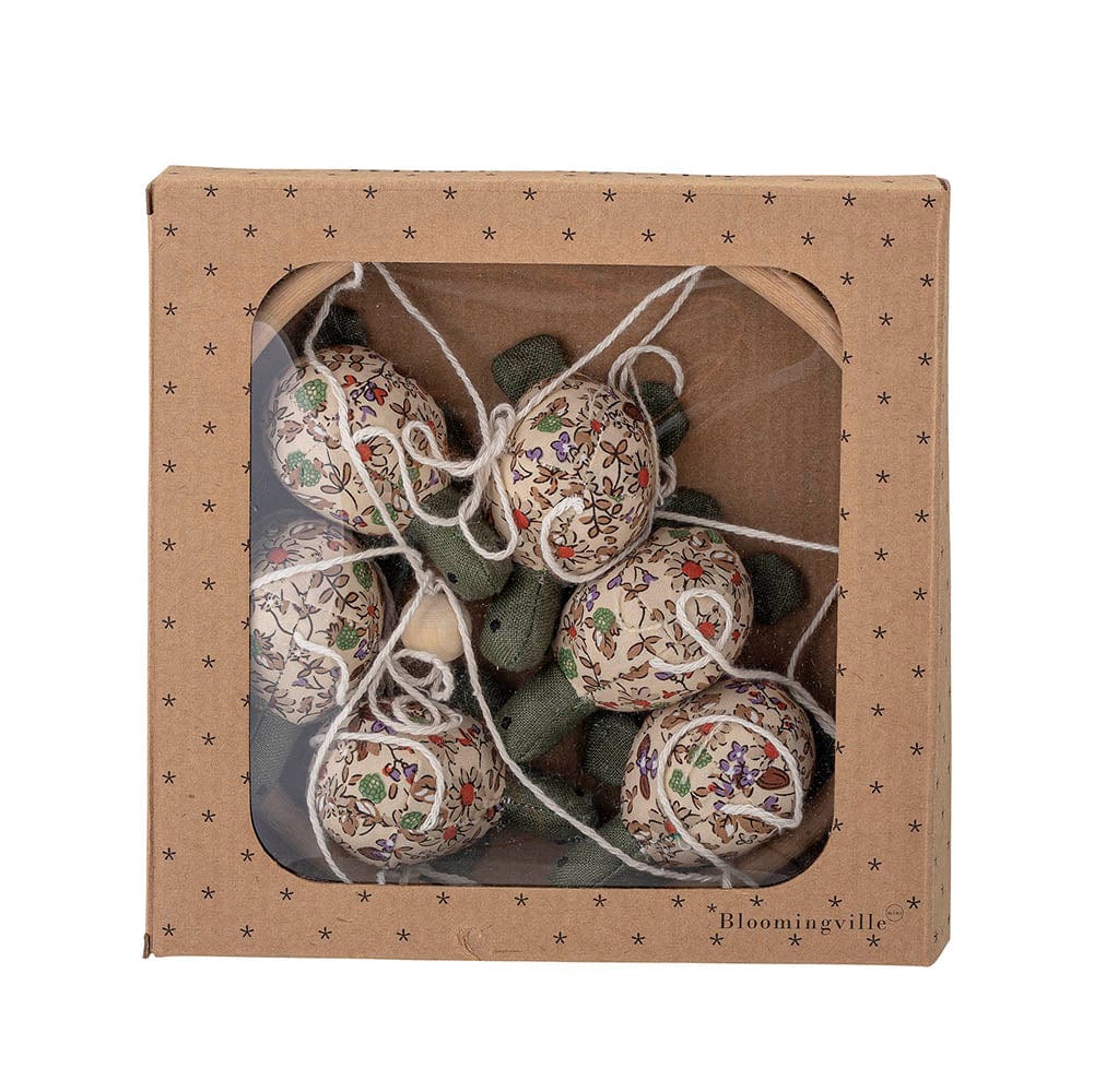 Decoratiune din textil si bambus, Dott Verde, Ø20xH62 cm (1)