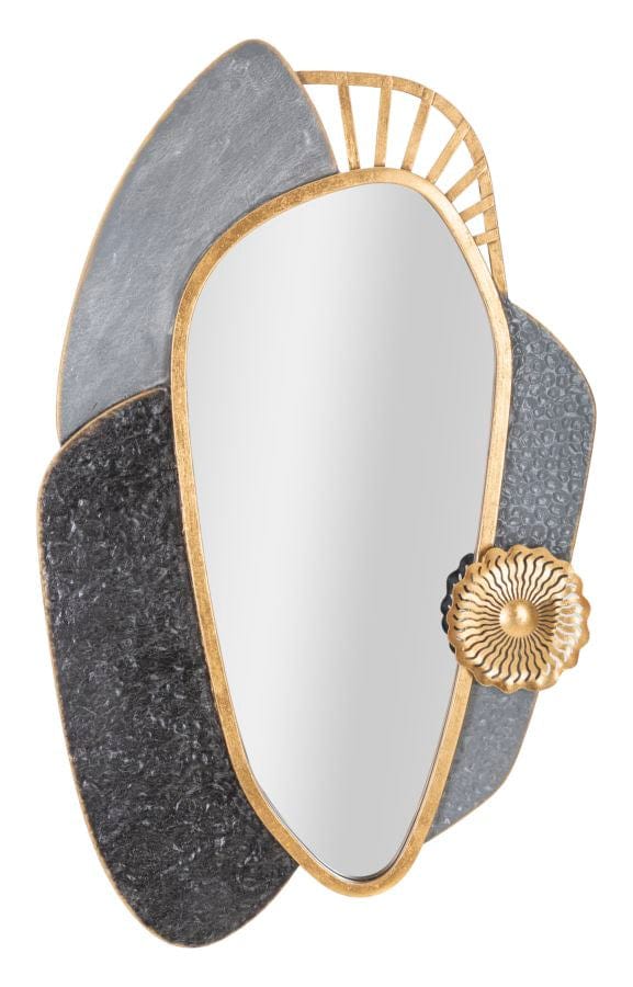 Mauro Ferretti Decoratiune metalica de perete, cu oglinda, Art Multicolor, l55,9xA5,7xH90,8 cm