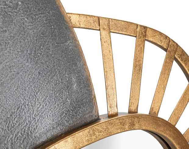 Decoratiune metalica de perete, cu oglinda, Art Multicolor, l55,9xA5,7xH90,8 cm (3)