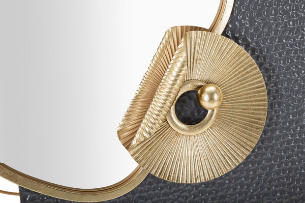 Mauro Ferretti Decoratiune metalica de perete, cu oglinda, Art Multicolor, l80xA7xH72,4 cm