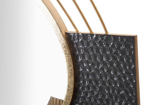 Mauro Ferretti Decoratiune metalica de perete, cu oglinda, Art Multicolor, l80xA7xH72,4 cm