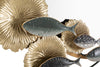 Mauro Ferretti Decoratiune metalica de perete, cu oglinda, Fish Multicolor, l88,9xA7,6xH65,4 cm