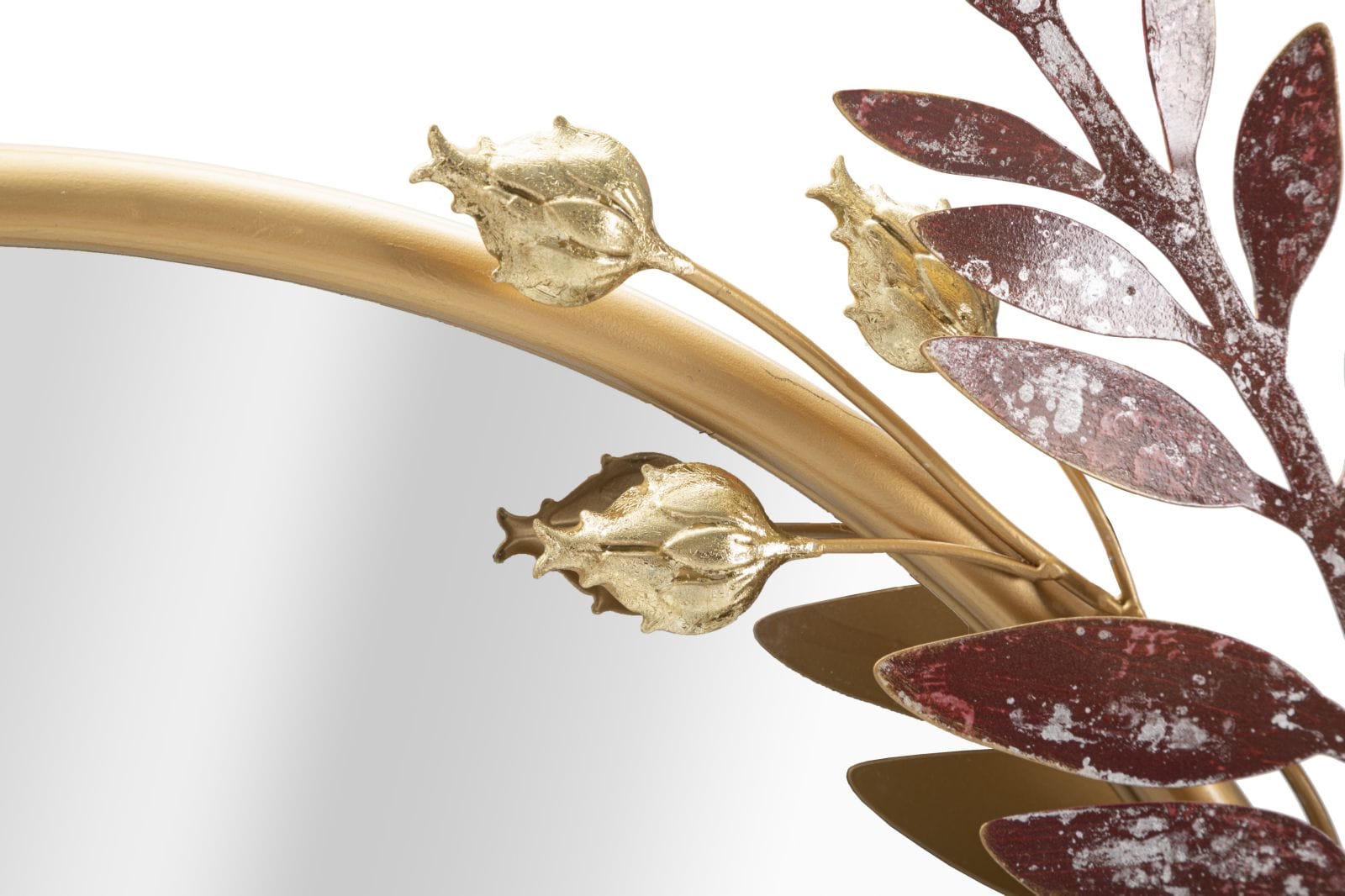 Mauro Ferretti Decoratiune metalica de perete, cu oglinda, Flot Multicolor, l74,9xA7,6xH72,4 cm