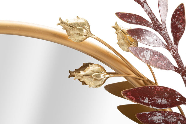 Mauro Ferretti Decoratiune metalica de perete, cu oglinda, Flot Multicolor, l74,9xA7,6xH72,4 cm