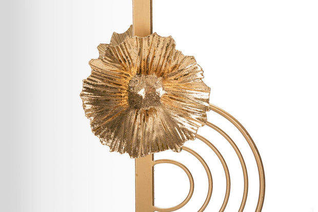 Mauro Ferretti Decoratiune metalica de perete, cu oglinda, Lovis Multicolor, l75xA9,5xH64,1 cm
