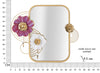 Mauro Ferretti Decoratiune metalica de perete, cu oglinda, Lovis Multicolor, l75xA9,5xH64,1 cm