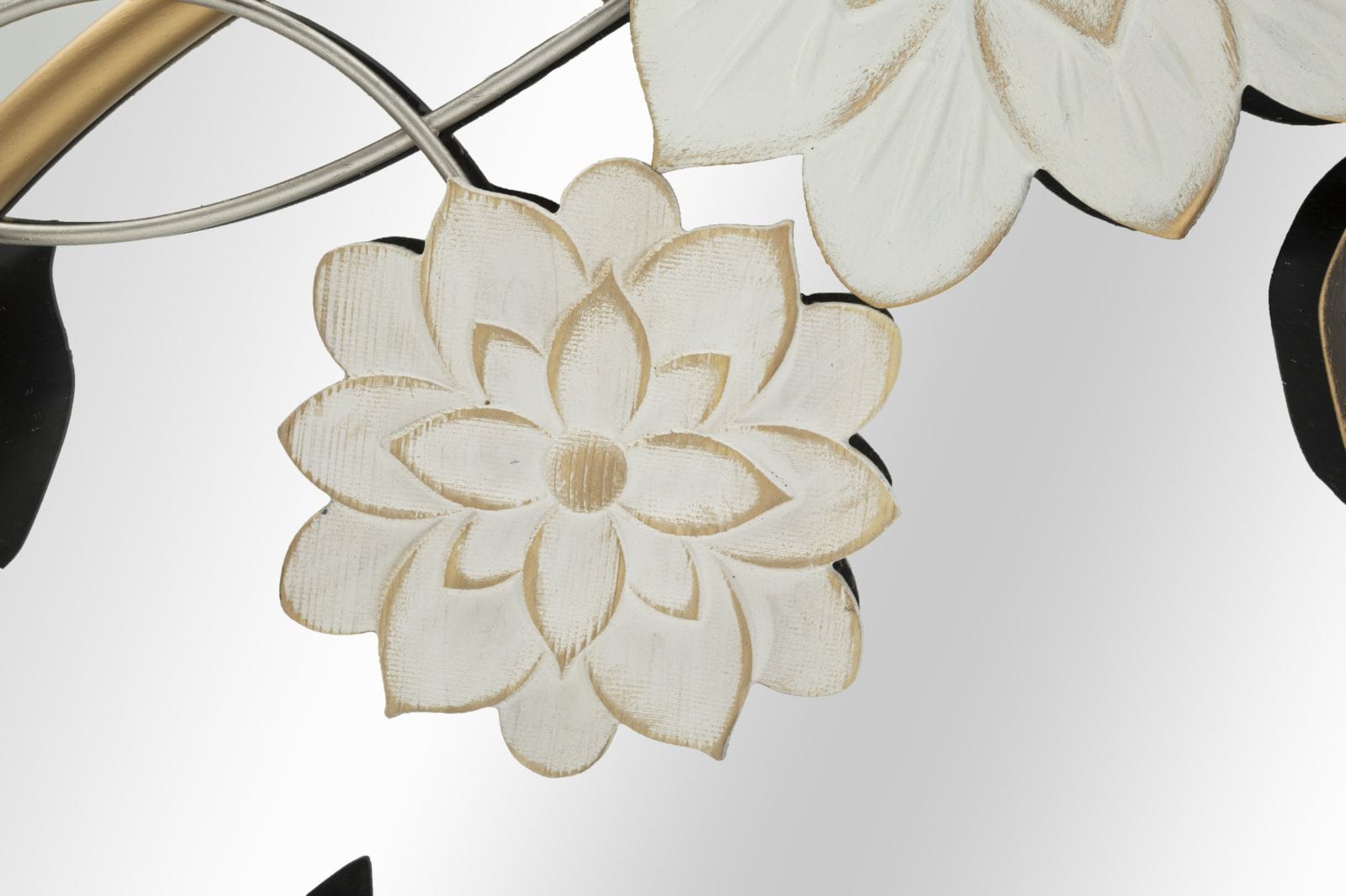 Decoratiune metalica de perete, cu oglinda, Tonis Multicolor, l74,9xA7xH66 cm (1)