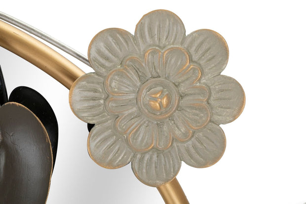 Mauro Ferretti Decoratiune metalica de perete, cu oglinda, Tonis Multicolor, l74,9xA7xH66 cm