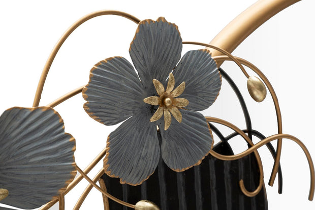 Mauro Ferretti Decoratiune metalica de perete, cu oglinda, Woman Multicolor, l81,9xA7xH61 cm