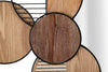 Mauro Ferretti Decoratiune metalica de perete, cu oglinda, Woody Multicolor, l123,2xA4,4xH63,5 cm
