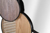 Mauro Ferretti Decoratiune metalica de perete, cu oglinda, Woody Multicolor, l123,2xA4,4xH63,5 cm