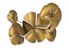 Mauro Ferretti Decoratiune metalica de perete Flower A Auriu, l94xA6xH50 cm