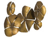 Mauro Ferretti Decoratiune metalica de perete Flower A Auriu, l94xA6xH50 cm