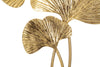 Mauro Ferretti Decoratiune metalica, Foglie Auriu, L24,5xl10,5xH40,5 cm