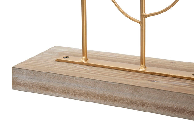 Decoratiune metalica, Palm Auriu, L56xl10xH57,5 cm (2)