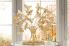 Mauro Ferretti Decoratiune metalica, Tree Glam With Butterfly Auriu, L30xl8xH31 cm