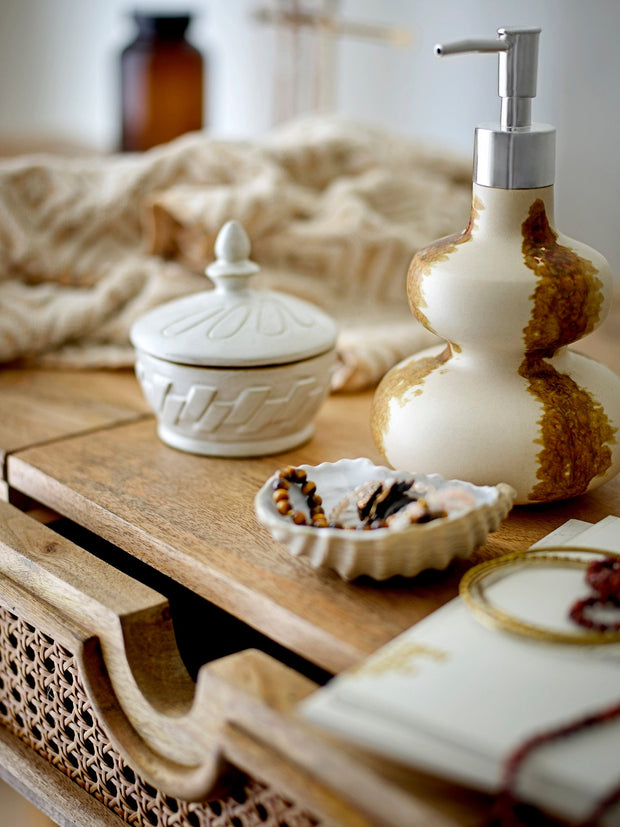 Bloomingville Dozator pentru sapun din ceramica, Shirin Maro, Ø11.5xH19 cm