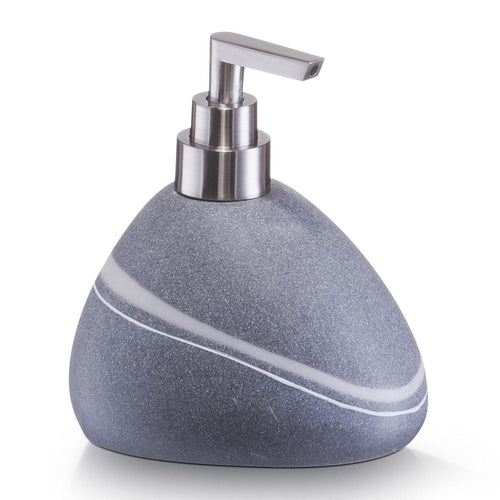 BFSummer Dozator pentru sapun din polirasina, Stonefinish, l12,2xA11,3xH13,5 cm