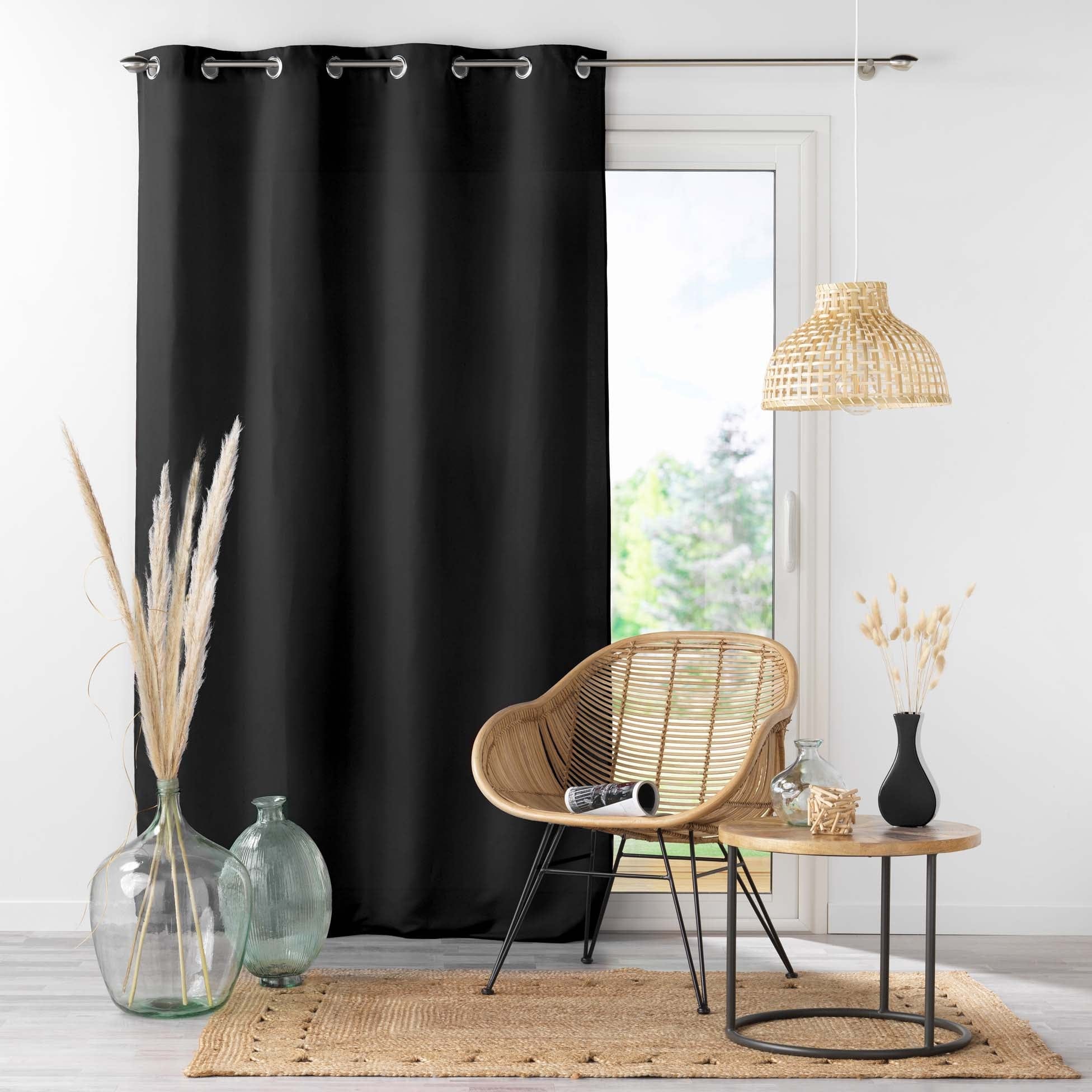 U10 Draperie Absolu Negru, 140 x 260 cm